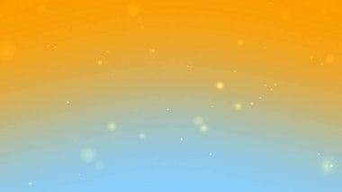 Parlayan parçacıklara sahip mavi ve turuncu gradyan