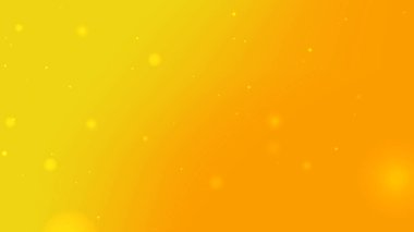 Parlayan Işık Parçacık Canlandırması ile Sarı ve Turuncu Gradyan Arkaplanı