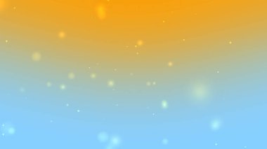 Parlayan parçacıklara sahip mavi ve turuncu gradyan