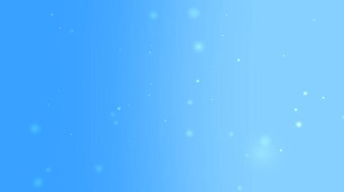 Parlayan parçacıklarla açık mavi arkaplan