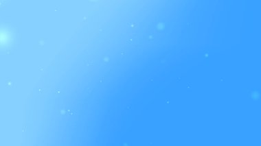 Parlayan Işık ve Bokeh Parçacıkları ile Mavi Gradyan Arkaplanı