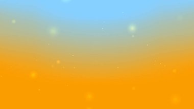 Parlayan Işık Parçacıkları ile Yumuşak Gradyan Mavi Turuncu Soyut Arkaplan