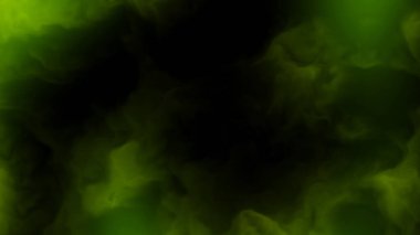 Koyu yeşil duman arka plan için dijital bir sanat çalışması