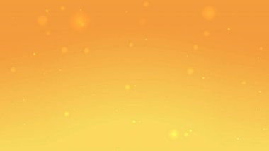 Parlayan Parçacık Canlandırmasıyla Açık Sarı ve Turuncu Arkaplan