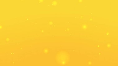 Sarı arkaplan farklı boyutlardaki bulanık ışık noktalarını gösterir