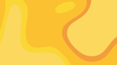 Tasarım için pürüzsüz akış şekilleri olan soyut açık sarı geometrik arkaplan