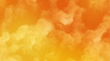 Soyut turuncu ve sarı gradyan duman dokusu arka planında parlayan ışık efekti