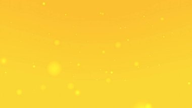 Parlayan ışık küreleriyle açık sarı arkaplan