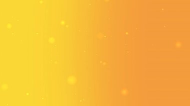 Bokeh ışıkları ile sarı-turuncu gradyan arkaplan
