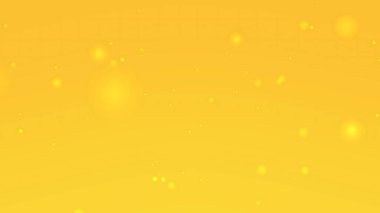 Sarı arkaplan ve etrafa saçılmış parlak noktalar