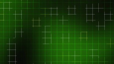 Koyu Yeşil Izgara Çizgisi Soyut Arkaplan Parlayan Modern Dijital Efekt