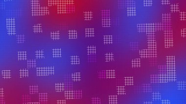 Abstract Red and Blue Grid Lines Background with Futuristic Gradient Design