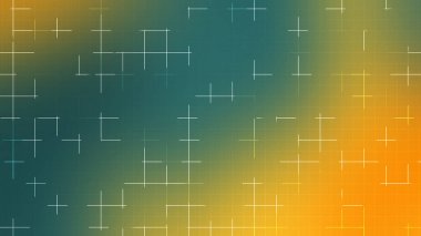 Green Orange Gradient Grid Line Abstract Background