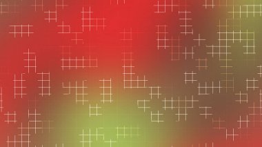 Yumuşak Işık Soyut Tasarımı ile Kırmızı Yeşil Kahverengi Gradyan Çizgi Çizgisi Arkaplanı