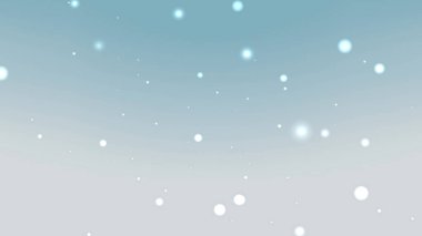 Yüzen Işık Parçacıkları ile Mavi Gri Gradyan Arkaplanı