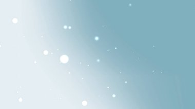 Yüzen Beyaz Parıltı Parçacıkları ile Açık Mavi Gradyan Arkaplanı
