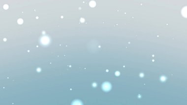 Açık Mavi Yüzen Parlayan Noktalar Arkaplan Canlandırması