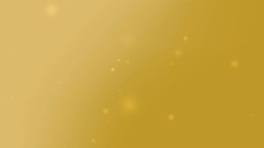 Parlak benekler ve yumuşak bulanık kürelerle dağılmış altın eğimli arkaplan