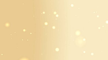 Kutlama ve Lüks Tasarım için Altın Parıltı Parçacık Hareketi Arkaplanı