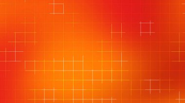 Turuncu Kırmızı Gradyan Izgara Çizgisi Soyut Tasarım