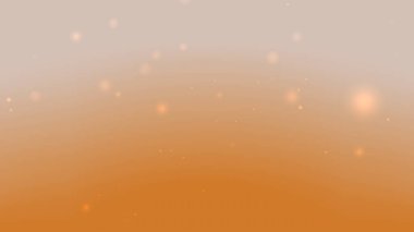 Yüzen Parıldayan Parçacıklarla Yumuşak Turuncu Parlak Arkaplan