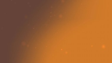 Kahverengiden Turuncu Gradyan Işıltı Arkaplanına Rüya Parıltısı Parçacıkları ile