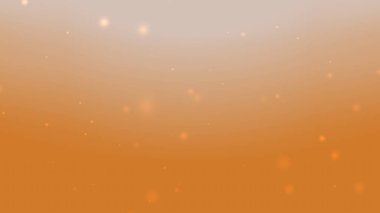 Yumuşak Turuncu Parlak Bej Gradyan Arkaplanı Yüzen Işık Parçacıkları