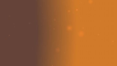 Yumuşak Yüzen Parçacık Işıklı Turuncu Kahverengi Gradyan Arkaplanı