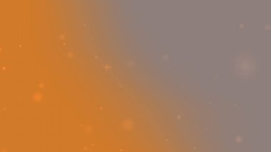 Yumuşak Yüzen Parçacıklarla Turuncu Parıltı Gradyan Arkaplanı