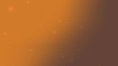 Koyu Turuncu Kahverengi Parıltı Gradyan Arkaplanı ve Hafif Parıltı Parçacıkları