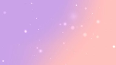 Pastel Mor Şeftali Parıltı Gradyanı Yüzen Hafif Parçacıklarla