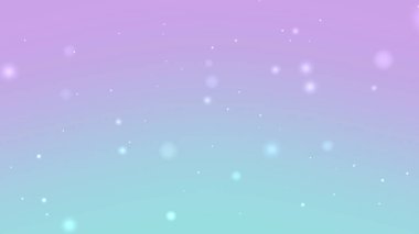 Pastel Mor Turkuaz Parıltı Gradyan Arkaplanı Yumuşak Bokeh Işıkları