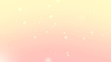 Sarı şeftali renginin gradyanı. Parlayan parçacıklar ve yumuşak bokeh ışıkları.