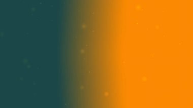 Teal Orange Center Parıldayan Bokeh Arkaplanı Yumuşak Parıltı Parçacıkları Harmanladı