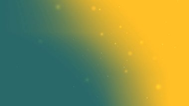 Hafif Parıltı Parçacıkları ile Sarı ve Teal Yumuşak Gradyan Arkaplanı