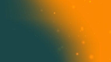 Orange Teal Gradient Işıldayan Parçacıkları ile Parlak Arkaplan
