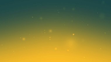 Yüzen Işık Parçacıkları ile Altın Teal Gradyan Arkaplanı