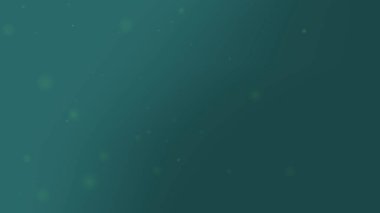 Yumuşak Yüzen Bokeh Işıklı Derin Teal Parıltısı Parçacık Arkaplanı