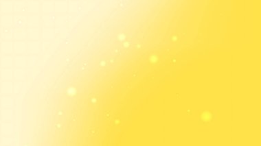 Yüzen Yumuşak Parçacıklarla Sarı Parlak Arkaplan