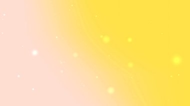 Yüzen Parlayan Parçacıklar ile Şeftali Sarı Gradyan Arkaplanı