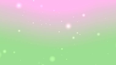 Pembe Yeşil Pastel Yumuşak Parıltı Parçacık Gradyanı