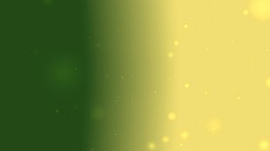 Zarif Işık Parçacıkları ile Yeşil Altın Yumuşak Arkaplan