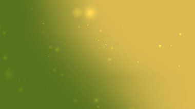 Yumuşak Işık Parçacıkları ile Altın Yeşil Parlak Gradyan Arkaplanı
