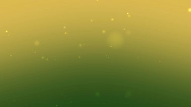 Yüzen Parıltı Parçacıkları ile Altın Yeşil Yumuşak Gradyan