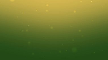 Yumuşak Parıltı Parçacıkları ile Altın Yeşil Gradyan Arkaplanı