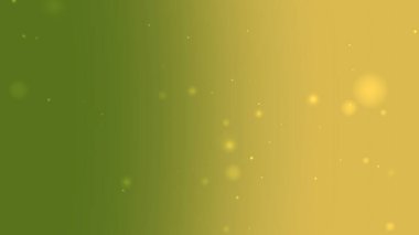 Yeşil 'den Altın' a Pürüzsüz Gradyan Arkaplanı Yumuşak Parıldayan Parçacıklarla