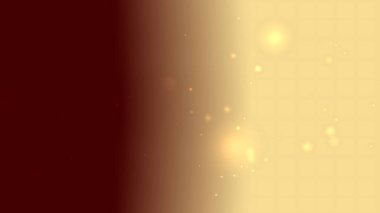 Yüzen Parıldayan Parçacıklar ile Parlak Altın Kırmızı Gradyan Arkaplanı