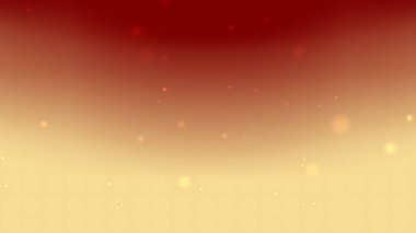 Yüzen Parıldayan Parçacıklar ile Kırmızı 'dan Altın' a Yumuşak Arkaplan