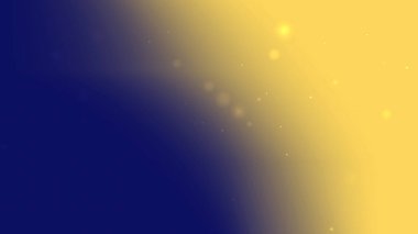 Altın Işık ve Mavi Parçacık Gradyan Arkaplanı