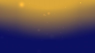 Yumuşak Işık Parçacıkları ile Altın Mavi Gradyan Arkaplanı